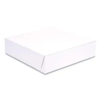 SCT® White One-Piece Non-Window Bakery Boxes, 10 x 10 x 2.5, White, Paper, 250/Bundle