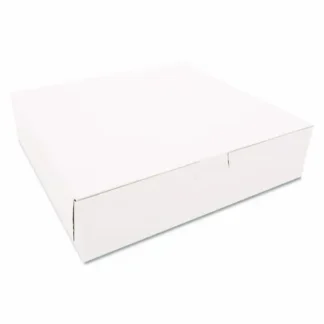 SCT® White One-Piece Non-Window Bakery Boxes, 10 x 10 x 2.5, White, Paper, 250/Carton