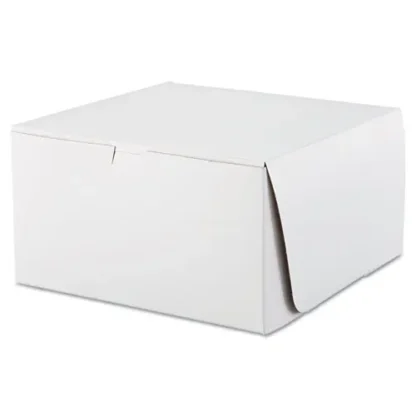 SCT® White One-Piece Non-Window Bakery Boxes, 10 x 10 x 5.5, White, Paper, 100/Carton