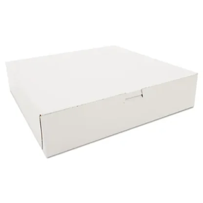 SCT® White One-Piece Non-Window Bakery Boxes, 12 x 12 x 2.75, White, Paper, 100/Carton