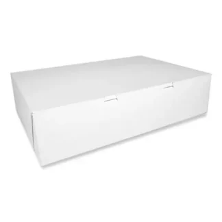 SCT® White One-Piece Non-Window Bakery Boxes, White, Paper, 50/Carton