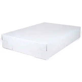 SCT® White One-Piece Non-Window Bakery Boxes, White, Paper, 25/Carton