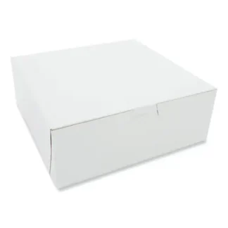 SCT® White One-Piece Non-Window Bakery Boxes, 8 x 5 x 3, White, Paper, 250/Carton