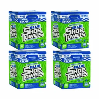 Sellars® TOOLBOX Blue Shop Towels, 200 Sheets/Box, 4 Boxes/Carton