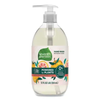 Seventh Generation® Natural Hand Wash, Mandarin Orange and Grapefruit Scent, 12 oz, 8/Carton