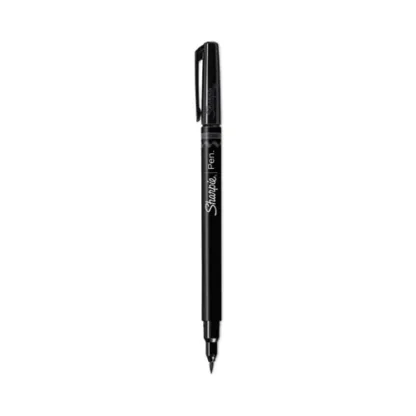 Sharpie® Brush Tip Pens, Fine Brush Tip, Black, Dozen