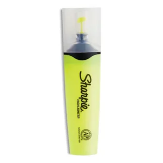 Sharpie® Clearview Tank-Style Highlighter, Yellow Ink, Chisel Tip, Yellow/Black/Clear Barrel, 3/Pack