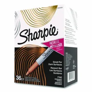 Sharpie® Metallic Fine Point Permanent Marker Value Pack, Fine Bullet Tip, Assorted Colors, 36/Pack