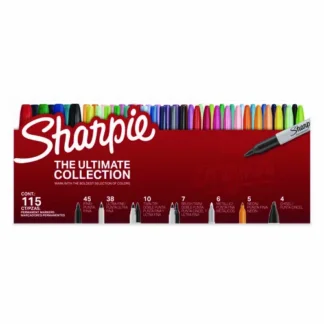 Sharpie® Permanent Markers Ultimate Collection, Assorted Tip Sizes/Types, Assorted Colors, 115/Pack