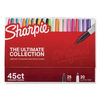 Sharpie® Permanent Markers Ultimate Collection with Cosmic Colors, Assorted Tip Sizes/Types, Assorted Colors, 45/Pack