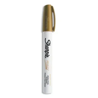 Sharpie® Permanent Paint Marker, Medium Bullet Tip, Gold