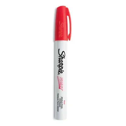 Sharpie® Permanent Paint Marker, Medium Bullet Tip, Red
