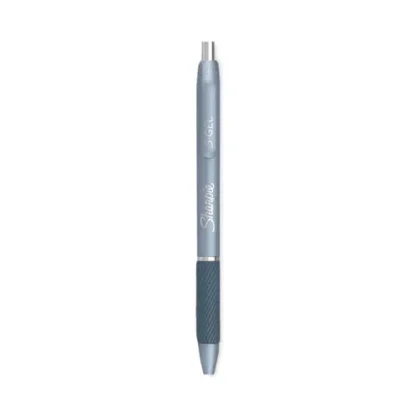 Sharpie® S-Gel™ Fashion Barrel Gel Pen, Retractable, Medium Point (0.7 mm), Black Ink, Frost Blue Barrel, 4/Pack