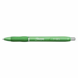 Sharpie® S-Gel™ Fashion Barrel Gel Pen, Retractable, Medium 0.7 mm, Black Ink, Green Barrel, 4/Pack