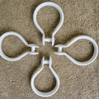 SHOWER HOOK SET-WHITE