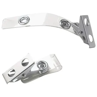 SICURIX® SICURIX ID Strap Clips, Clear, 25/Pack