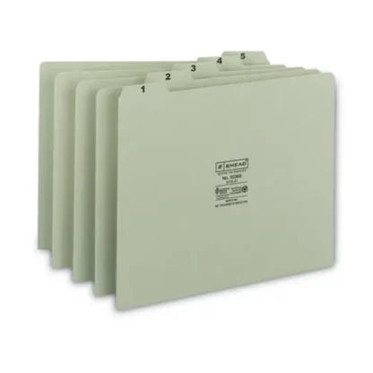 Smead 100% Recycled Daily Top Tab File Guide Set
