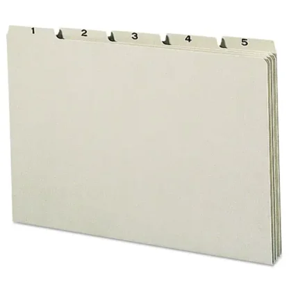 Smead 100% Recycled Daily Top Tab File Guide Set, 1/5-Cut Top Tab, 1 to 31, 8.5 x 14, Green, 31/Set