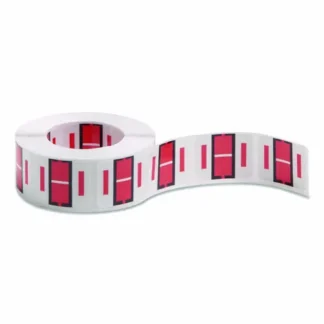 Smead A-Z Color-Coded End Tab Filing Labels, I, 500 Labels/Roll, White, 1" x 1.25"