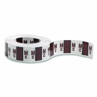 Smead A-Z Color-Coded End Tab Filing Labels, Mc, 1 x 1.25, White, 500/Roll