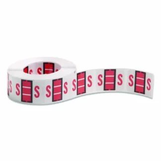 Smead A-Z Color-Coded End Tab Filing Labels, S, 1 x 1.25, White, 500/Roll