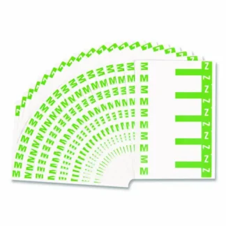 Smead AlphaZ Color-Coded First Letter Combo Alpha Labels, M/Z, Light Green/White, 100 Labels/Pack
