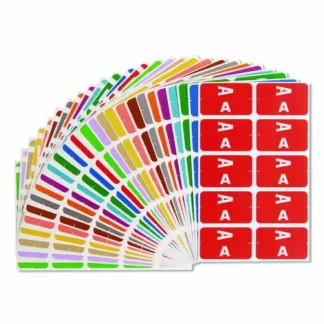 Smead AlphaZ Color-Coded Alphabetical Labels Starter Set, A-Z, 1" x 1.63", Assorted Colors, 2,200 Labels (10/Sheet, 220 Sheets/Box)