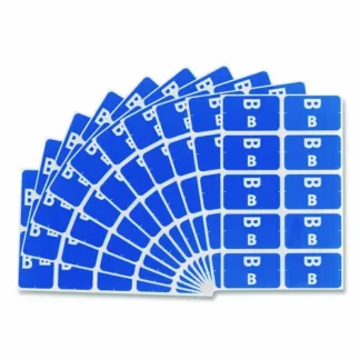Smead AlphaZ Color-Coded Second Letter Alphabetical Labels, B, Dark Blue, 1 x 1.63, 100 Labels/Pack