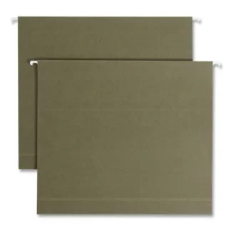 Smead Box Bottom Hanging File Folders, Letter Size, Standard Green, 25/Box