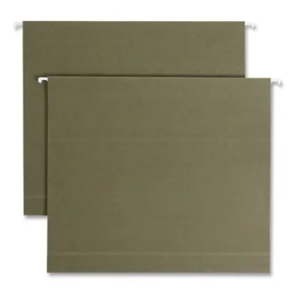 Smead Box Bottom Hanging File Folders, Letter Size, Standard Green, 25/Box