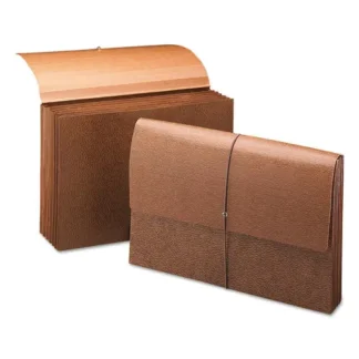 Smead Classic Expanding Partition Wallet, Tear Resistant Gusset, Elastic Cord, 6 Sections, Legal Size, Redrope