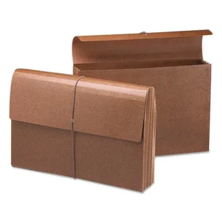 Smead Classic Expanding Wallets, Legal Size, 3.5" Expansion, Elastic Cord Closure, Redrope