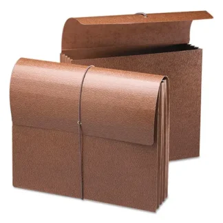 Smead Classic Expanding Wallets, Letter Size, 3.5" Expansion, Elastic Cord Closure, Redrope