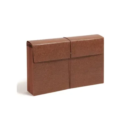 Smead Classic Expanding Wallets, Legal Size, 5.25" Expansion, Elastic Cord Closure, Redrope, 10/Box