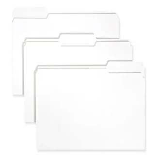 Smead Colored File Folders, 1/3-Cut Tabs: Assorted, Letter Size, 0.75" Expansion, White, 100/Box