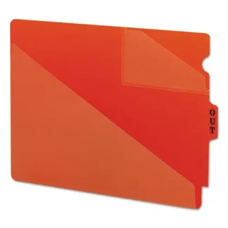 Smead End Tab Poly Out Guides, Two-Pocket Style