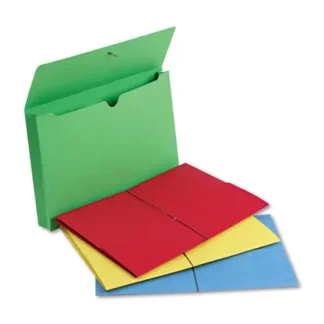 Smead Expanding Wallet with Elastic Cord, Legal Size, Assorted Colors, 50/Box