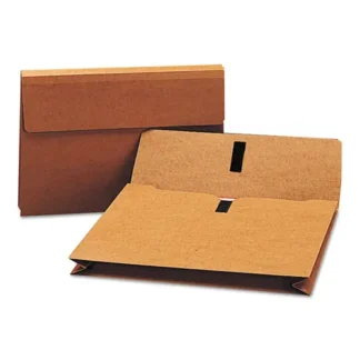 Smead Expanding Wallet with Hook and Loop Closure, Legal Size, Redrope