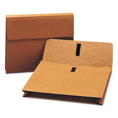 Smead Expanding Wallet with Hook and Loop Closure, Letter Size, Redrope, 2" Expansion, 1 Section