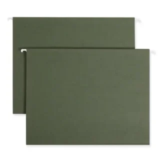 Smead Hanging Folders, Letter Size, Standard Green, 25/Box