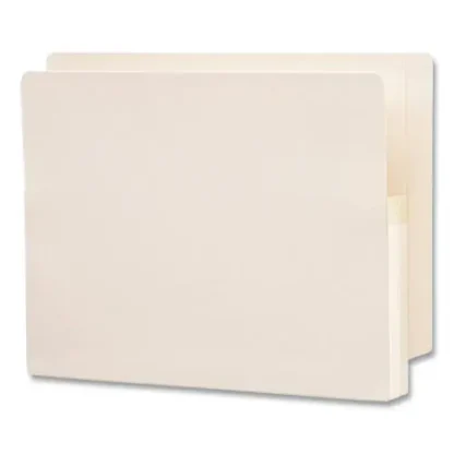 Smead Manila End Tab File Pockets, 1.75" Expansion, Letter Size, Manila, 25/Box
