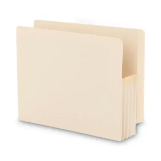 Smead Manila End Tab File Pockets, 3.5" Expansion, Letter Size, Manila, 25/Box