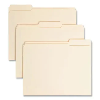Smead Manila Fastener Folders with SafeSHIELD Coated Fasteners, 0.75" Expansion, 2 Fasteners, Letter Size, Manila Exterior, 50/Box