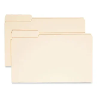 Smead Manila File Folders, 1/3-Cut Tabs: Left Position, Legal Size, 0.75" Expansion, Manila, 100/Box