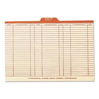 Smead Manila Out Guides, Printed Form Style, 1/5-Cut Top Tab, Out, 8.5 x 14, Manila, 100/Box