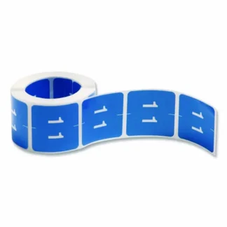 Smead Numerical End Tab File Folder Labels, Number 1, Light Blue, 250/Roll
