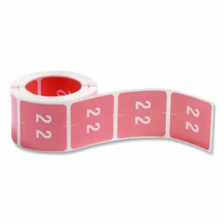 Smead Numerical End Tab File Folder Labels, 2, Pink, 250/Roll