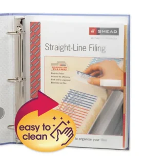 Smead Poly Ring Binder Pockets, 9 x 11.5, Clear, 3/Pack