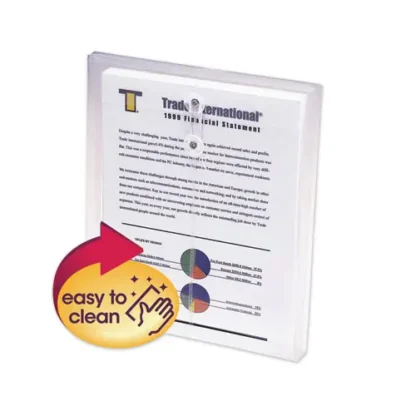 Smead Poly String and Button Interoffice Envelopes, Open-End, Vertical, 9.75 x 11.63 Inches, Clear, 5/Pack