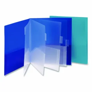 Smead Poly Ten-Pocket Subject Folder, Assorted Colors, 2/Pack